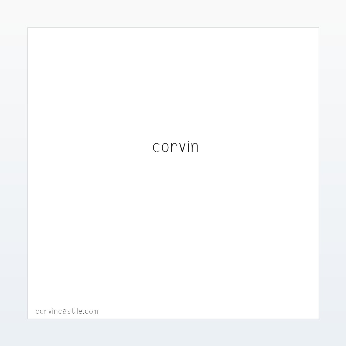 技术参数 - corvin castle 方图